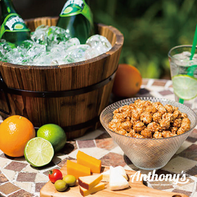 【とろとろキャラメルにクラッシュアーモンド】 「アンソニーズポップコーンキャラメル&アーモンド味」【賞味期限】26.5.2